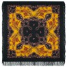 PAVLOVO POSAD RUSSIAN SHAWL 146x146 cm 57x57" 100% Wool Scarf Wrap Woolen Fringe 352-18