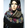 PAVLOVO POSAD RUSSIAN SHAWL 146x146 cm 57x57" 100% Wool Scarf Wrap Woolen Fringe 353-20