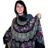PAVLOVO POSAD RUSSIAN SHAWL 146x146 cm 57x57" 100% Wool Scarf Wrap Woolen Fringe 353-20