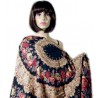 PAVLOVO POSAD RUSSIAN SHAWL 146x146 cm 57x57" 100% Wool Scarf Wrap Woolen Fringe 353-20