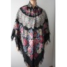PAVLOVO POSAD RUSSIAN SHAWL 146x146 cm 57x57" 100% Wool Scarf Wrap Woolen Fringe 353-20