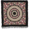 PAVLOVO POSAD RUSSIAN SHAWL 146x146 cm 57x57" 100% Wool Scarf Wrap Woolen Fringe 353-20
