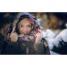 PAVLOVO POSAD RUSSIAN SHAWL 146x146 cm 57x57" 100% Wool Scarf Wrap Woolen Fringe 353-20