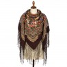 PAVLOVO POSAD RUSSIAN SHAWL 148x148 cm 58x58" 100% Wool Scarf Wrap 1875-17
