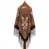 PAVLOVO POSAD RUSSIAN SHAWL 148x148 cm 58x58" 100% Wool Scarf Wrap 1875-17