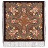 PAVLOVO POSAD RUSSIAN SHAWL 148x148 cm 58x58" 100% Wool Scarf Wrap 1875-17