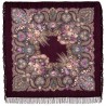 PAVLOVO POSAD RUSSIAN SHAWL 146x146 cm 57x57" 100% Wool Scarf Wrap Woolen Fringe 734-7
