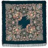 PAVLOVO POSAD RUSSIAN SHAWL 146x146 cm 57x57" 100% Wool Scarf Wrap Woolen Fringe 734-15
