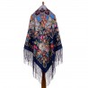PAVLOVO POSAD RUSSIAN SHAWL 148x148 cm 58x58" 100% Wool Scarf Wrap 362-14