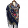 PAVLOVO POSAD RUSSIAN SHAWL 148x148 cm 58x58" 100% Wool Scarf Wrap 362-14