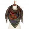 PAVLOVO POSAD RUSSIAN SHAWL 115x115 cm 46x46" EXTRAFINE 100% WOOL Scarf Wrap No Woolen Fringe 10465-9