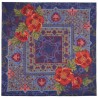 PAVLOVO POSAD RUSSIAN SHAWL 115x115 cm 46x46" EXTRAFINE 100% WOOL Scarf Wrap No Woolen Fringe 10465-14