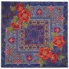 PAVLOVO POSAD RUSSIAN SHAWL 115x115 cm 46x46" EXTRAFINE 100% WOOL Scarf Wrap No Woolen Fringe 10465-14