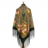 PAVLOVO POSAD RUSSIAN SHAWL 148x148 cm 58x58" 100% Wool Scarf Wrap 1025-10
