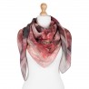 PAVLOVO POSAD RUSSIAN SHAWL 115x115 cm 46x46" EXTRAFINE 100% WOOL Scarf Wrap No Woolen Fringe 10508-1
