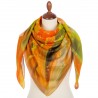 PAVLOVO POSAD RUSSIAN SHAWL 115x115 cm 46x46" EXTRAFINE 100% WOOL Scarf Wrap No Woolen Fringe 10863-2