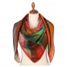 PAVLOVO POSAD RUSSIAN SHAWL 115x115 cm 46x46" EXTRAFINE 100% WOOL Scarf Wrap No Woolen Fringe 10863-4
