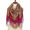 PAVLOVO POSAD RUSSIAN SHAWL SCARF ITALIAN 100% WOOL CAPE 110x110cm 1626-7