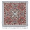 PAVLOVO POSAD RUSSIAN SHAWL SCARF ITALIAN 100% WOOL CAPE 110x110cm 1637-1