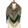 PAVLOVO POSAD RUSSIAN SHAWL SCARF ITALIAN 100% WOOL CAPE 110x110cm 1695-10