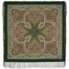 PAVLOVO POSAD RUSSIAN SHAWL SCARF ITALIAN 100% WOOL CAPE 110x110cm 1695-10