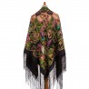 PAVLOVO POSAD RUSSIAN SHAWL 148x148 cm 58x58" 100% Wool Scarf Wrap 362-23