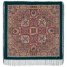 PAVLOVO POSAD RUSSIAN SHAWL SCARF ITALIAN 100% WOOL CAPE 110x110cm 1805-12