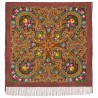PAVLOVO POSAD RUSSIAN SHAWL SCARF ITALIAN 100% WOOL CAPE 110x110cm 1877-16