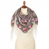 PAVLOVO POSAD RUSSIAN SHAWL SCARF ITALIAN 100% WOOL CAPE 110x110cm 1877-2
