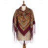 PAVLOVO POSAD RUSSIAN SHAWL 148x148 cm 58x58" 100% Wool Scarf Wrap 1896-5