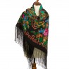 PAVLOVO POSAD RUSSIAN SHAWL 148x148 cm 58x58" 100% Wool Scarf Wrap 362-25