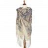 PAVLOVO POSAD RUSSIAN SHAWL 148x148 cm 58x58" 100% Wool Scarf Wrap 1757-2