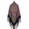 PAVLOVO POSAD RUSSIAN SHAWL 148x148 cm 58x58" 100% Wool Scarf Wrap 1781-14