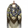 PAVLOVO POSAD RUSSIAN SHAWL 148x148 cm 58x58" 100% Wool Scarf Wrap 1798-16