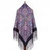 PAVLOVO POSAD RUSSIAN SHAWL 148x148 cm 58x58" 100% Wool Scarf Wrap 1845-15