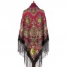 PAVLOVO POSAD RUSSIAN SHAWL 148x148 cm 58x58" 100% Wool Scarf Wrap 372-19