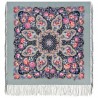 PAVLOVO POSAD RUSSIAN SHAWL 89x89 cm 35x35" 100% Wool Scarf Silk Fringe Wrap 1927-1