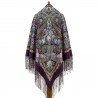 PAVLOVO POSAD RUSSIAN SHAWL 148x148 cm 58x58" 100% Wool Scarf Wrap 1914-15