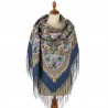 PAVLOVO POSAD RUSSIAN SHAWL 148x148 cm 58x58" 100% Wool Scarf Wrap 1914-3
