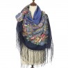 PAVLOVO POSAD RUSSIAN SHAWL 148x148 cm 58x58" 100% Wool Scarf Wrap 1028-14