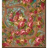 PAVLOVO POSAD RUSSIAN SHAWL 148x148 cm 58x58" 100% Wool Scarf Wrap 1122-30