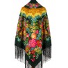 PAVLOVO POSAD RUSSIAN SHAWL 148x148 cm 58x58" 100% Wool Scarf Wrap 385-10