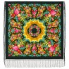 PAVLOVO POSAD RUSSIAN SHAWL 148x148 cm 58x58" 100% Wool Scarf Wrap 385-10