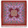 PAVLOVO POSAD RUSSIAN SHAWL 146x146 cm 57x57" 100% Wool Scarf Wrap Silk Fringe 1910-5