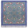 PAVLOVO POSAD RUSSIAN SHAWL 146x146 cm 57x57" 100% Wool Scarf Wrap Silk Fringe 1922-15
