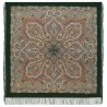 PAVLOVO POSAD RUSSIAN SHAWL 146x146 cm 57x57" 100% Wool Scarf Wrap Silk Fringe 1930-9