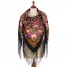PAVLOVO POSAD RUSSIAN SHAWL 148x148 cm 58x58" 100% Wool Scarf Wrap 563-18