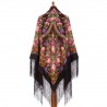 PAVLOVO POSAD RUSSIAN SHAWL 148x148 cm 58x58" 100% Wool Scarf Wrap 563-18