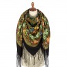 PAVLOVO POSAD RUSSIAN SHAWL 148x148 cm 58x58" 100% Wool Scarf Wrap 1025-18