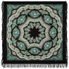 PAVLOVO POSAD RUSSIAN SHAWL 146x146 cm 57x57" 100% Wool Scarf Wrap Woolen Fringe 351-22